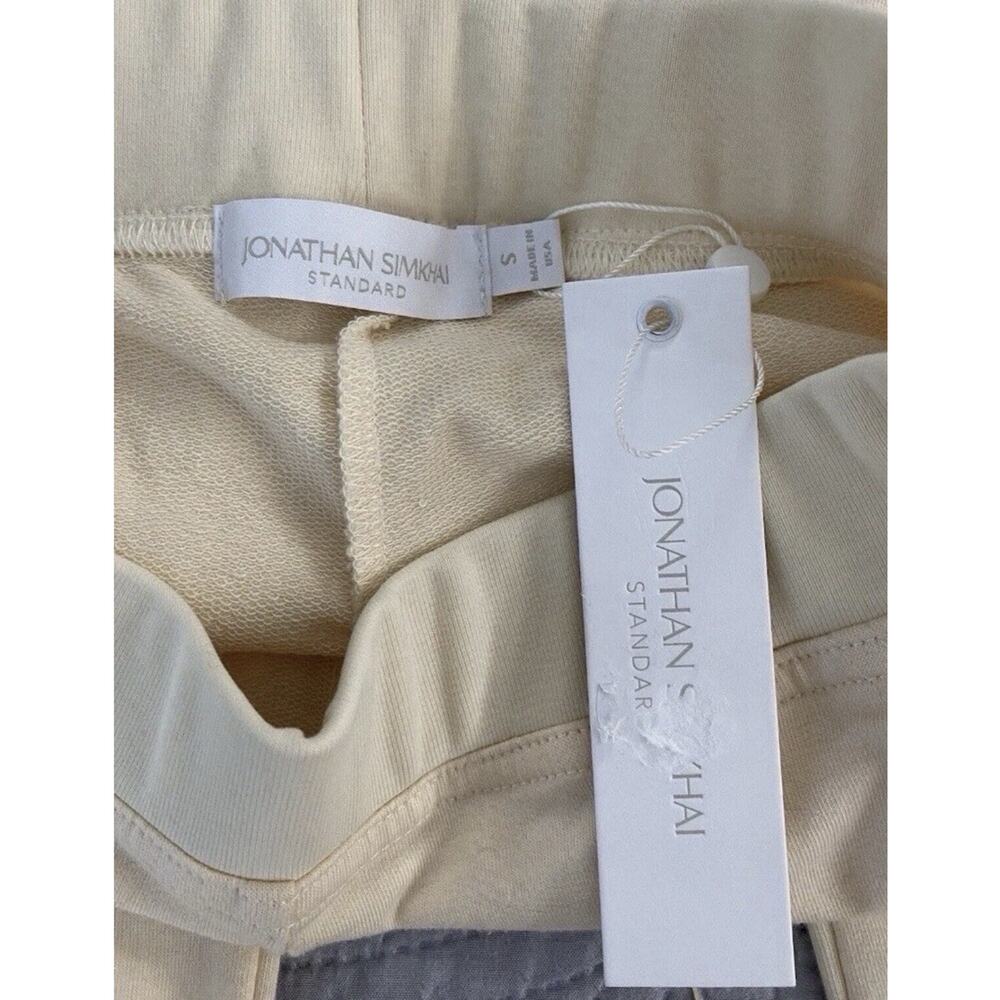 Jonathan Simkhai Standard Parchment Pants NWT Wide Leg Neutral Minimal Small - Picture 5 of 10